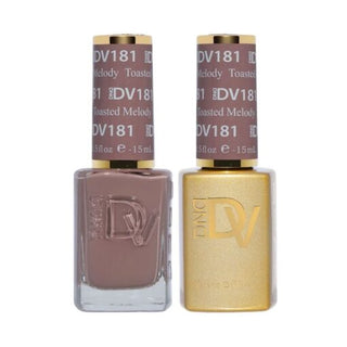 DND DV 181 Toasted Melody - DND Diva Gel Polish & Matching Nail Lacquer Duo Set