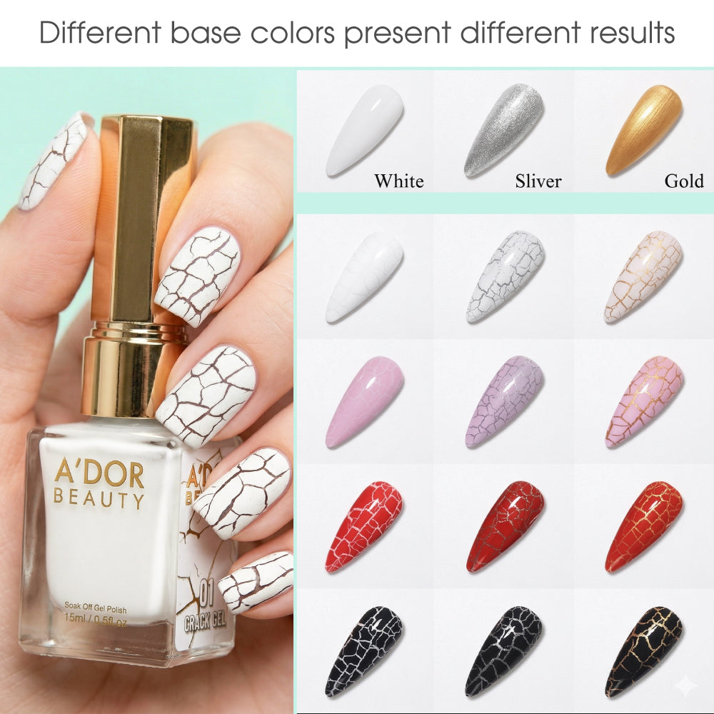 A'DOR Crack Gel Set 12 Color - 0.5 oz