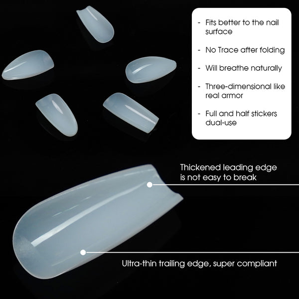 LAVIS - Soft Gel Tips - 4 Shapes Ombre