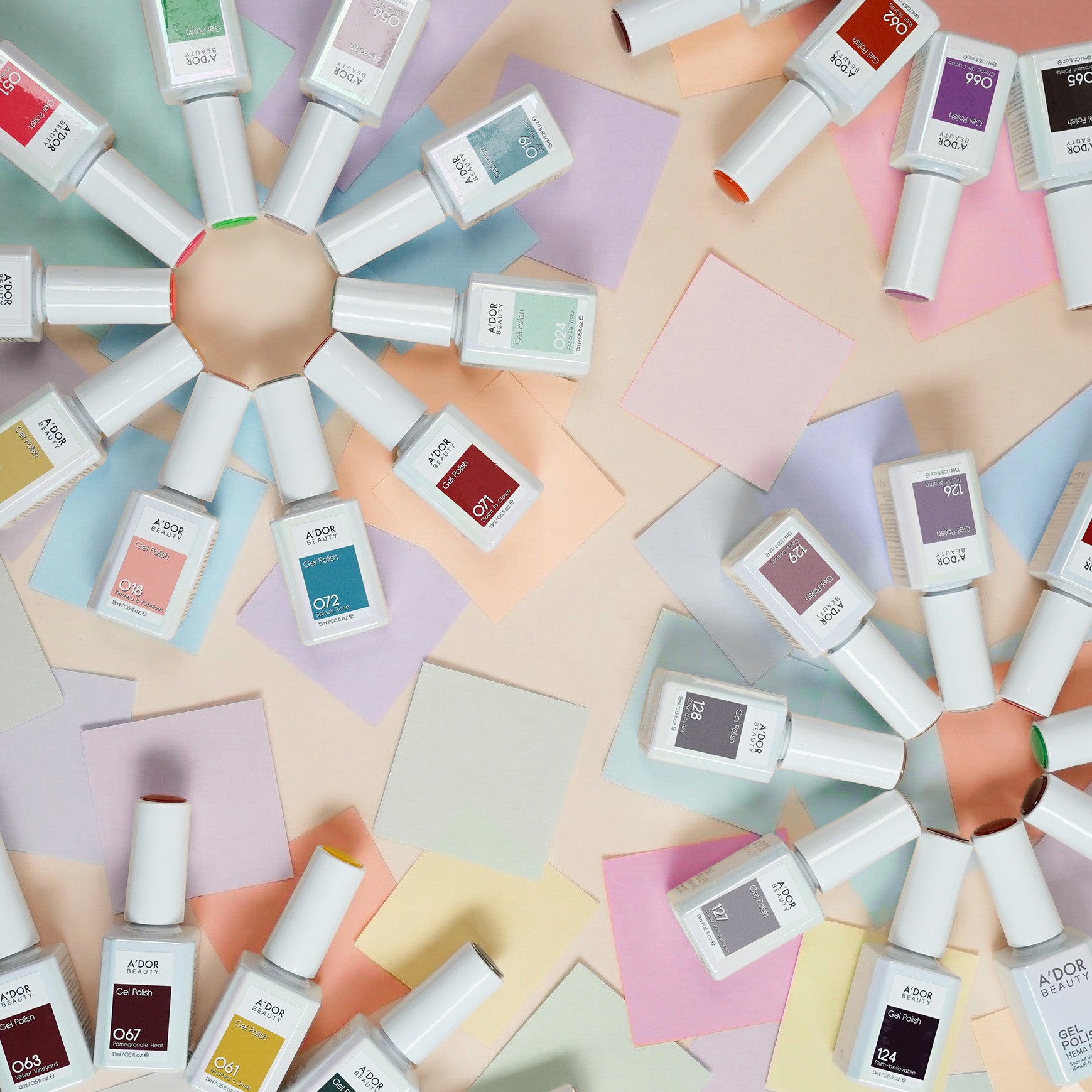 A'DOR HEMA-Free - Set 144 Colors Gel Polish Collection