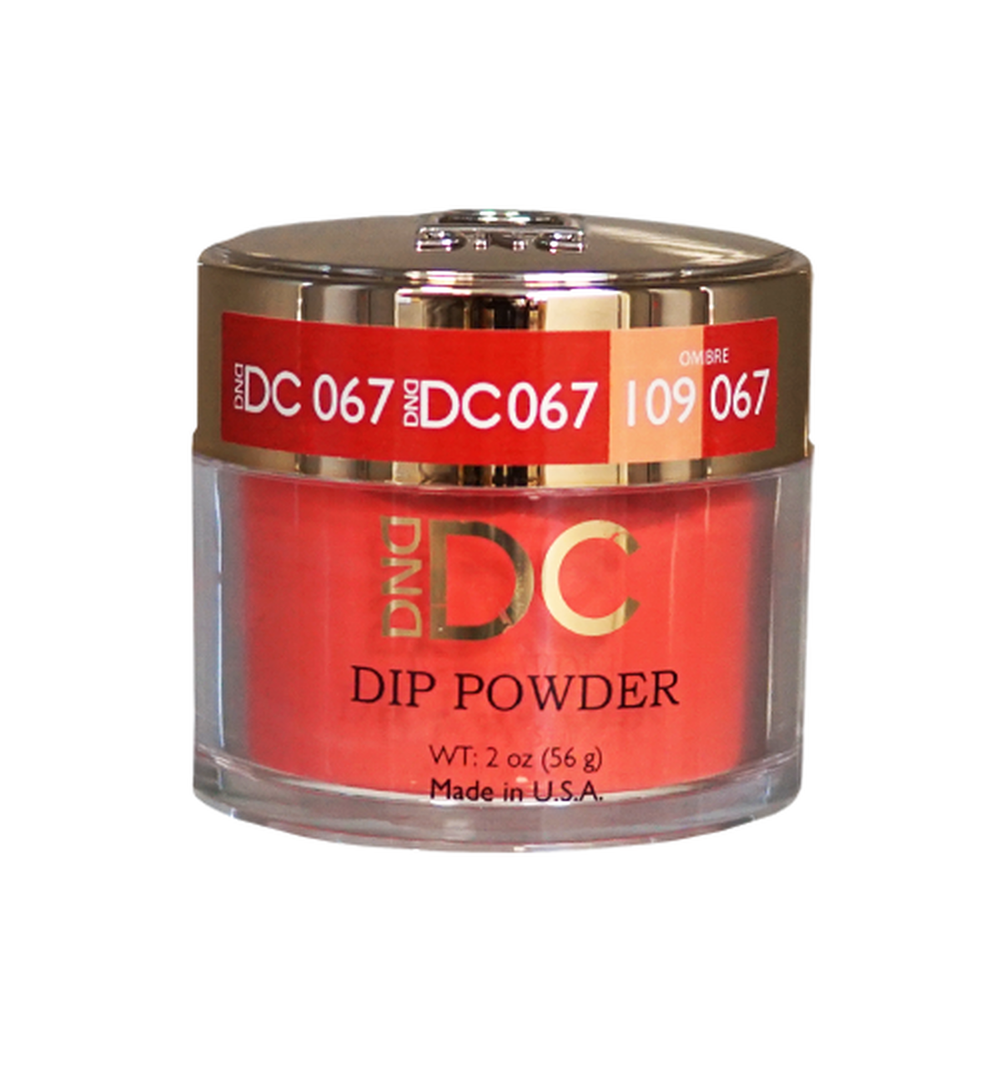 DND DC Acrylic & Dip Powder - DC067 Fire Engine Red by DND - Daisy Nail Designs sold by DTK Nail Supply