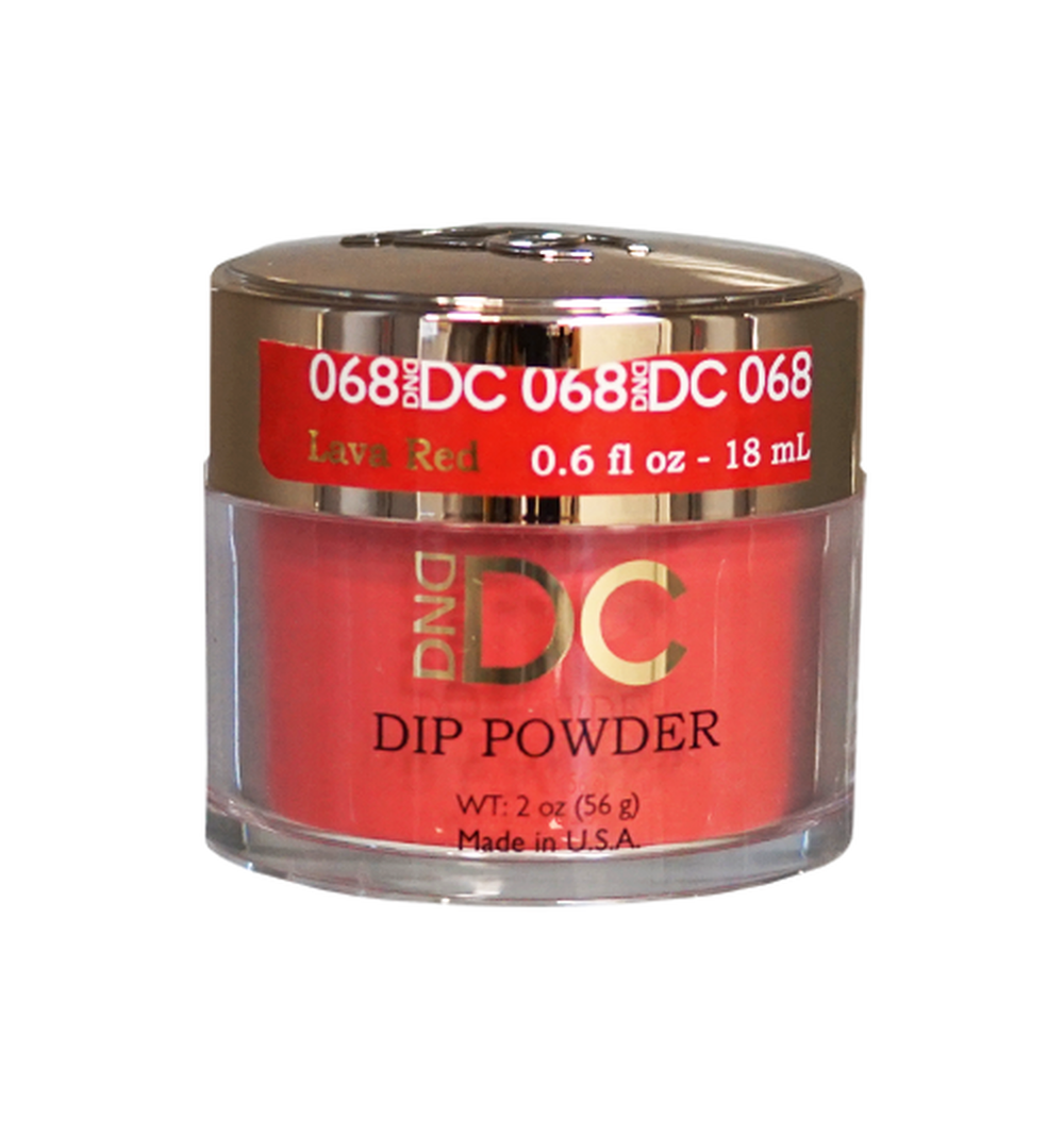DND DC Acrylic & Dip Powder - DC068 Lava Red by DND - Daisy Nail Designs sold by DTK Nail Supply