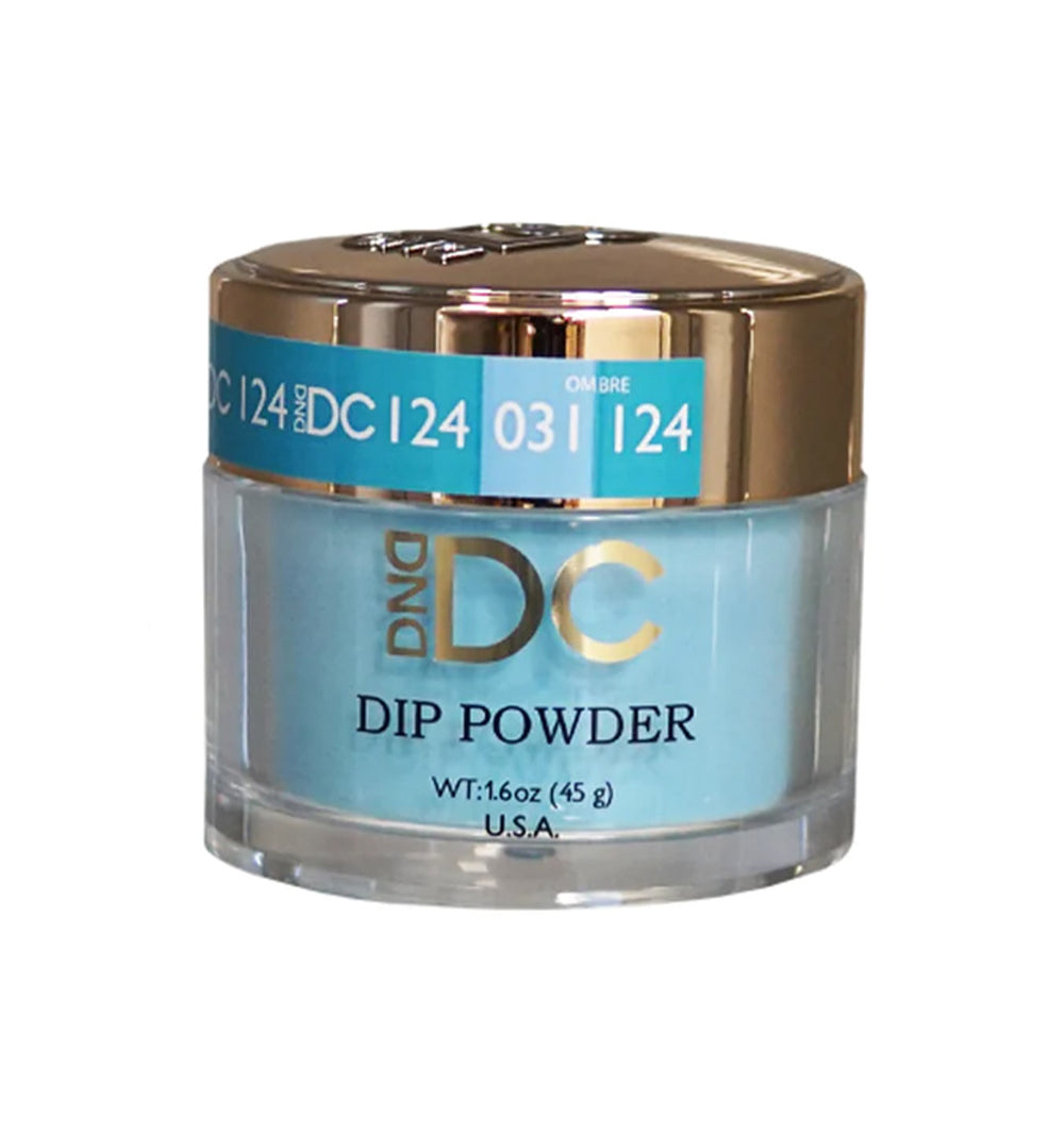 DND DC Acrylic & Dip Powder - DC124 COLUMBIAN BLUE by DND - Daisy Nail Designs sold by DTK Nail Supply