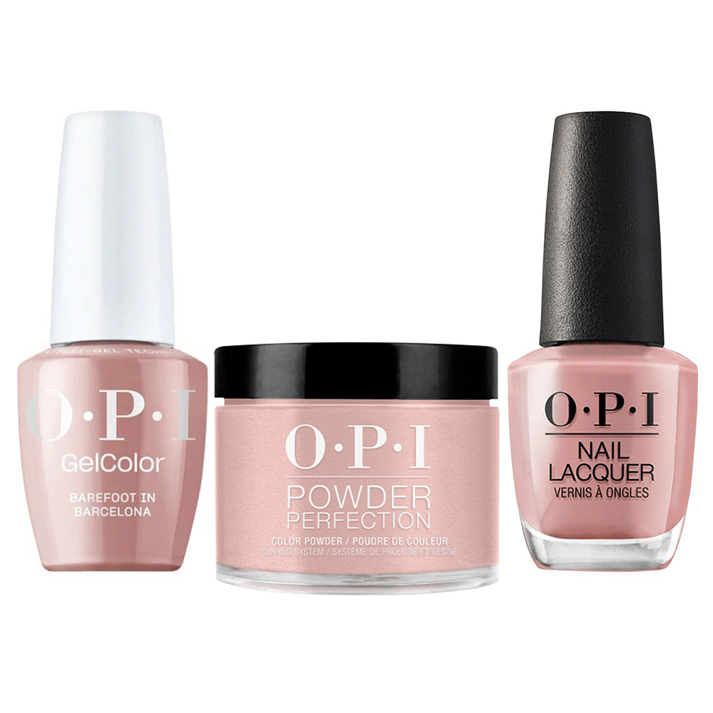 OPI Intelli 3 in 1 - E41 Barefoot In Barcelona - Dip, Gel & Lacquer Matching