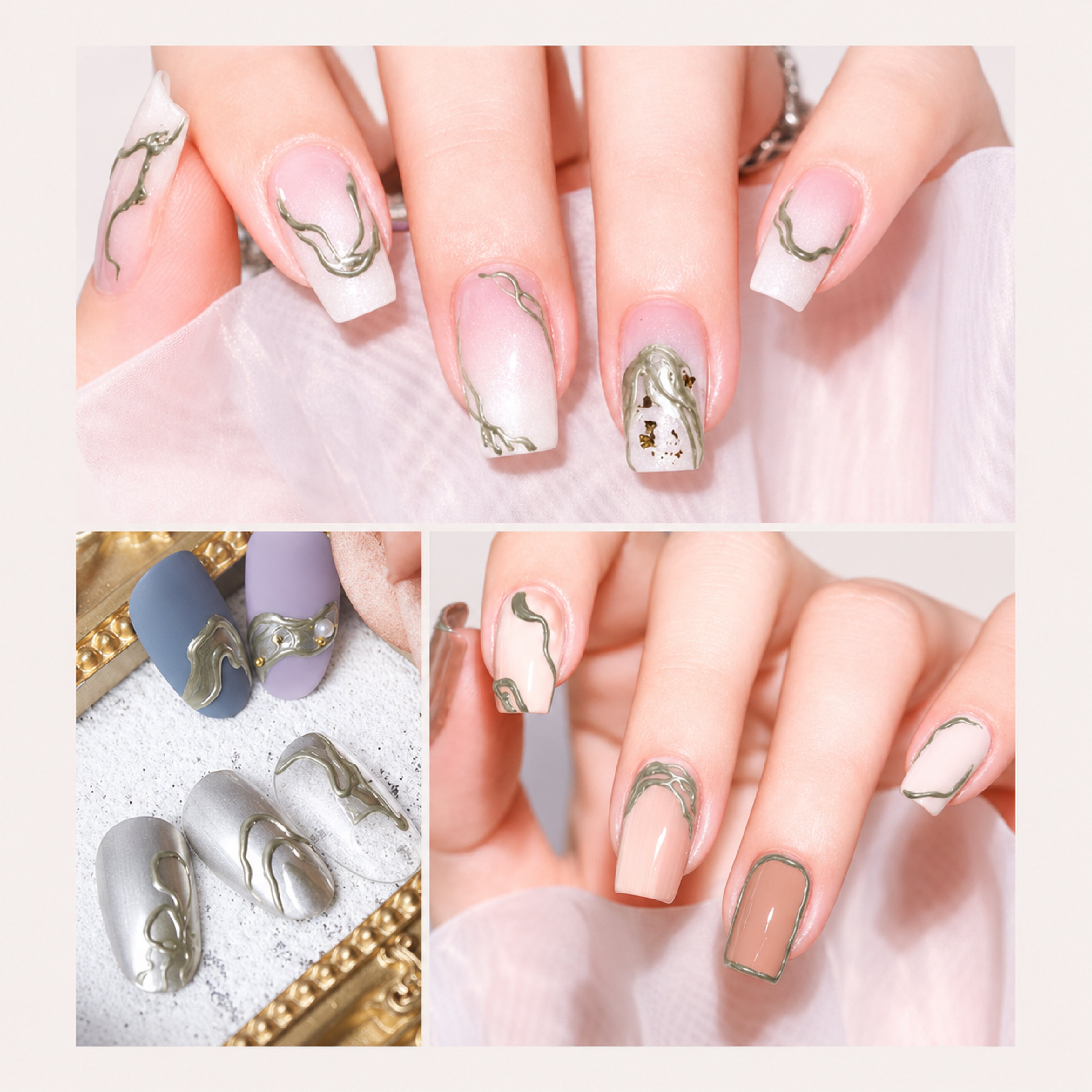 Emboss Gel Polish Nail Art - Gold - 15g