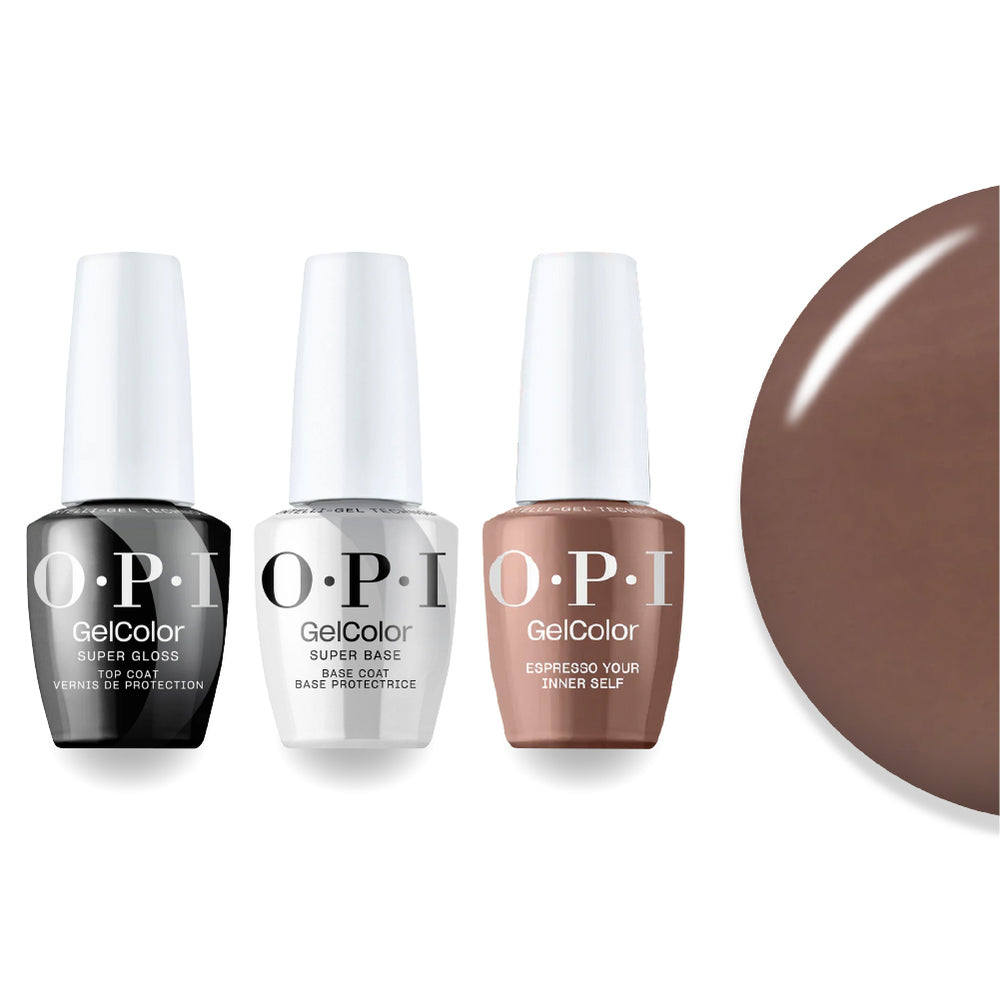 OPI + Super Glossy Top Super Base - Espresso Your Inner Self