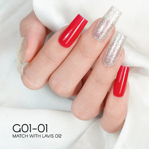 LAVIS Glitter G01 - 01 - Gel Polish 0.5 oz - Galaxy Collection by LAVIS NAILS sold by DTK Nail Supply
