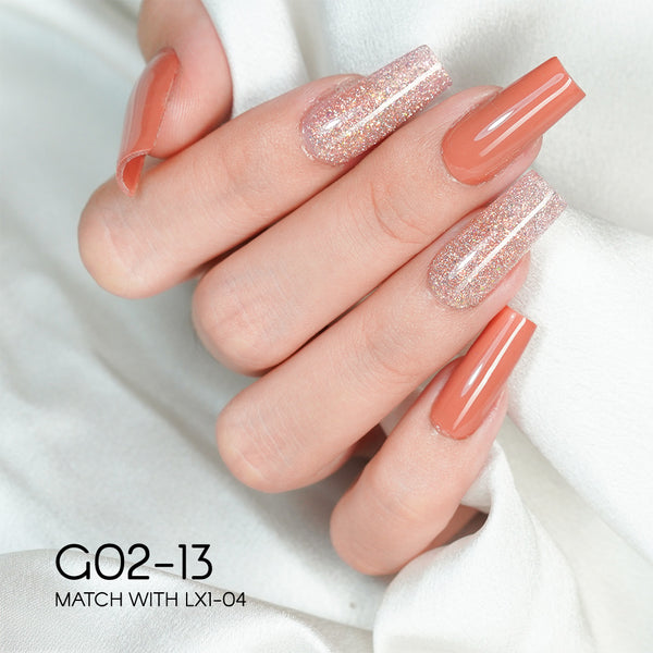 LAVIS Glitter G02 - 13 - Gel Polish 0.5 oz - Pillow Talk Collection by LAVIS NAILS sold by DTK Nail Supply