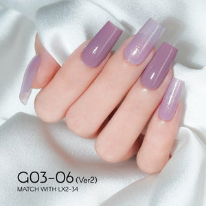 LAVIS 06 (G03-ver2) - Gel Polish 0.5 oz - Bridal Party Glitter Collection by LAVIS NAILS sold by DTK Nail Supply