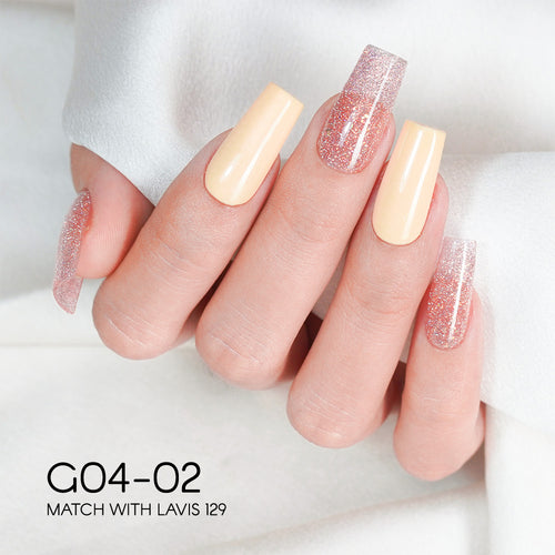 LAVIS Glitter G04 - Gel Polish 0.5 oz - Couture Collection by LAVIS NAILS sold by DTK Nail Supply