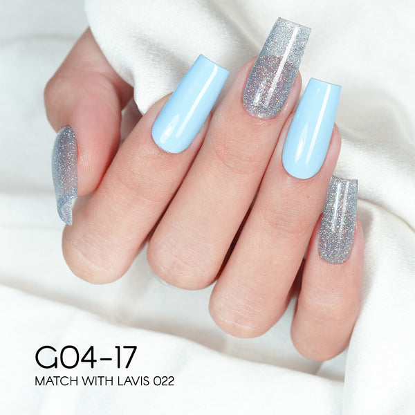 LAVIS Glitter G04 - 17 - Gel Polish 0.5 oz - Couture Collection by LAVIS NAILS sold by DTK Nail Supply