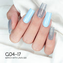 LAVIS Glitter G04 - Gel Polish 0.5 oz - Couture Collection by LAVIS NAILS sold by DTK Nail Supply
