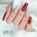 LAVIS Glitter G05 - Set 24 - Gel Polish 0.5oz - Champagne Toast Glitter Collection by LAVIS NAILS sold by DTK Nail Supply
