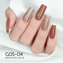 LAVIS Glitter G05 - Set 24 - Gel Polish 0.5oz - Champagne Toast Glitter Collection by LAVIS NAILS sold by DTK Nail Supply