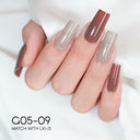 LAVIS Glitter G05 - Set 24 - Gel Polish 0.5oz - Champagne Toast Glitter Collection by LAVIS NAILS sold by DTK Nail Supply