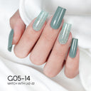 LAVIS Glitter G05 - Set 24 - Gel Polish 0.5oz - Champagne Toast Glitter Collection by LAVIS NAILS sold by DTK Nail Supply