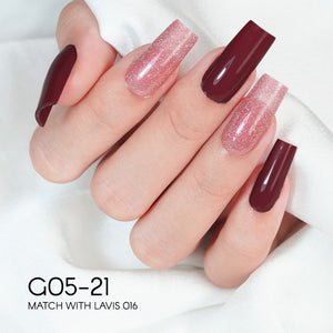 LAVIS Glitter G05 - 21 - Gel Polish 0.5oz - Champagne Toast Glitter Collection by LAVIS NAILS sold by DTK Nail Supply