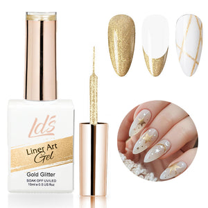 LDS Liner Art - Gold Glitter