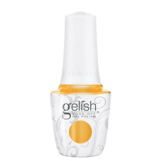 Gelish Nail Colours - Yellow Gelish Nails - 498 Golden Hour Glow