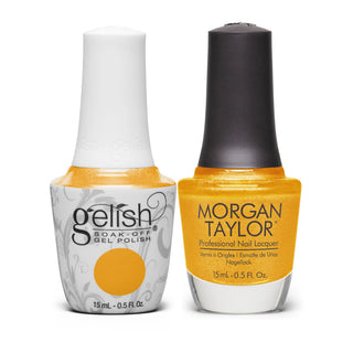  Gelish GE 498 - Golden Hour Glow - Gelish & Morgan Taylor Combo 0.5 oz by Gelish sold by DTK Nail Supply