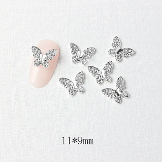  LX2 #219-224 2PCS Rhinestone Butterfly Nail Charm by Nail Charm sold by DTK Nail Supply