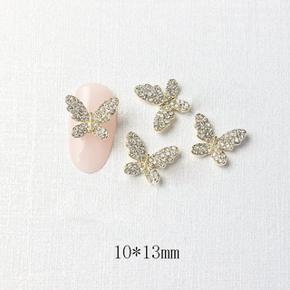  LX2 #219-224 2PCS Rhinestone Butterfly Nail Charm by Nail Charm sold by DTK Nail Supply