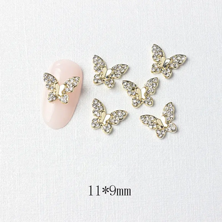  LX2 #219-224 2PCS Rhinestone Butterfly Nail Charm by Nail Charm sold by DTK Nail Supply