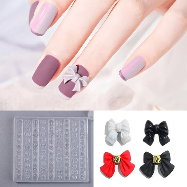 3D Nail Charm Mold - Bow