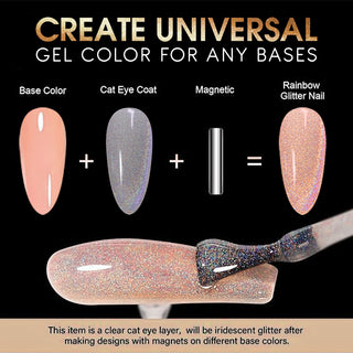 LAVIS Set 6 Colors Crystal Cat Eye Gel - Universal Cat Eye Collection by LAVIS NAILS sold by DTK Nail Supply