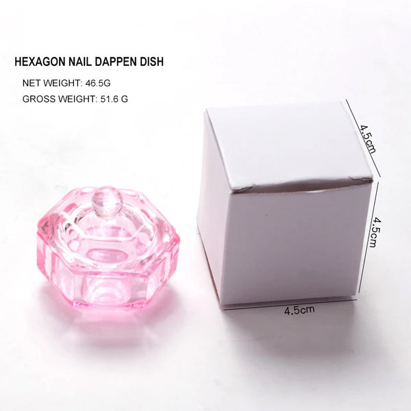  Dappen Dish Nails Lid Pink Cup by Other sold by DTK Nail Supply