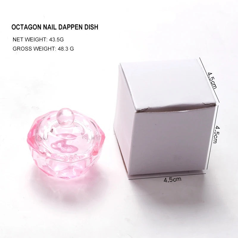  Dappen Dish Nails Lid Pink Cup by Other sold by DTK Nail Supply