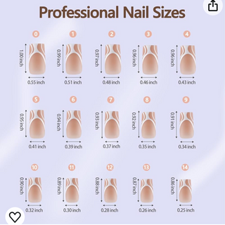 Press On Nails Mix 5 French Style 150pcsbox - S2