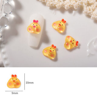  #362-368 2PCS Chubby Cheeks Animal Friends Charm by Nail Charm sold by DTK Nail Supply