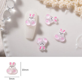  #362-368 2PCS Chubby Cheeks Animal Friends Charm by Nail Charm sold by DTK Nail Supply