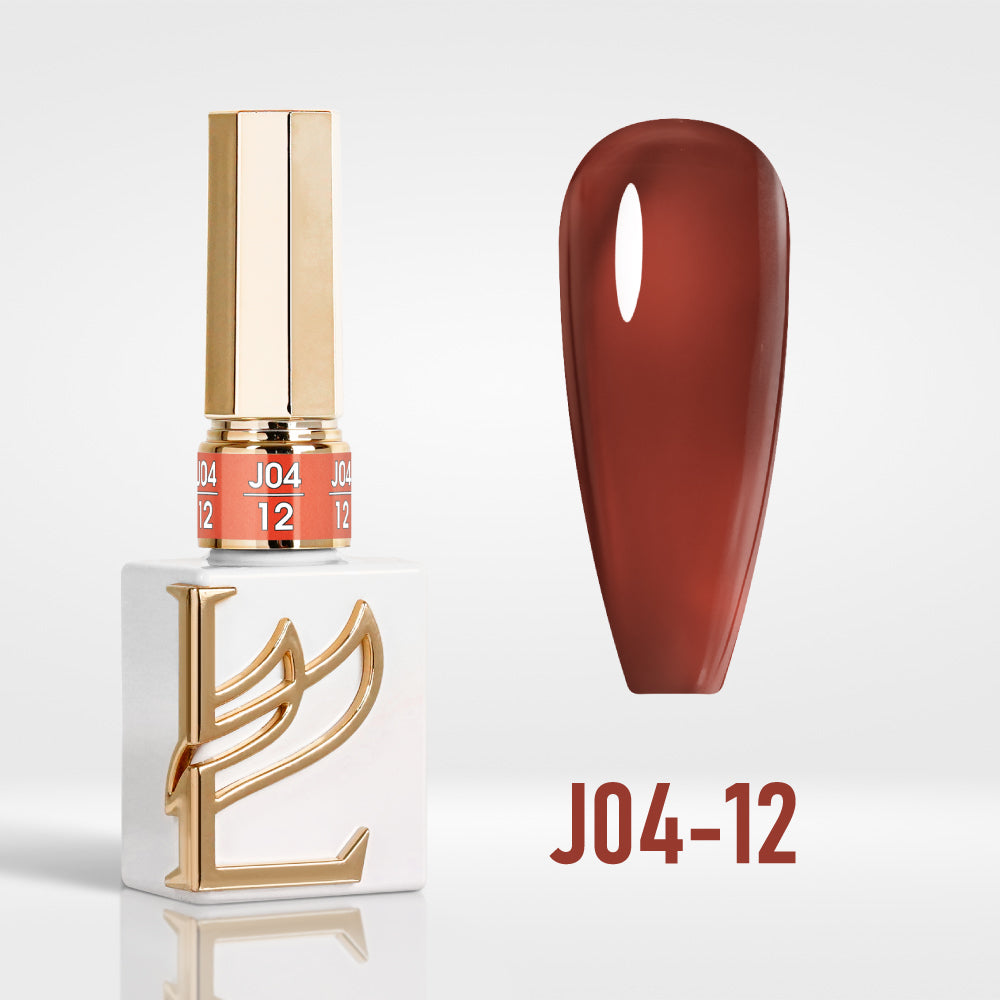 Jelly Gel Polish Colors - Lavis J04-12 - Popular Jelly Collection by LAVIS NAILS sold by DTK Nail Supply