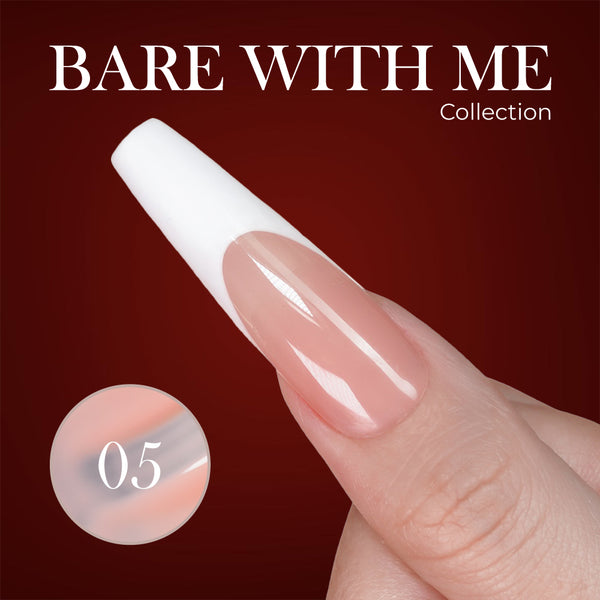 Jelly Gel Polish Colors - Lavis J03-05 - Bare With Me Collection by LAVIS NAILS sold by DTK Nail Supply