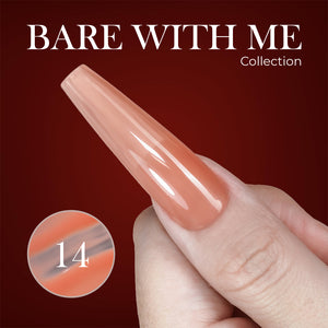 Jelly Gel Polish Colors - Lavis J03-14 - Bare With Me Collection by LAVIS NAILS sold by DTK Nail Supply