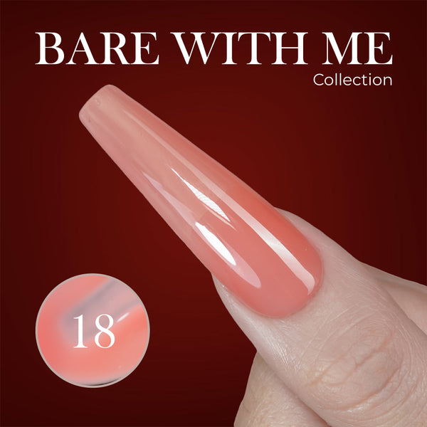Jelly Gel Polish Colors - Lavis J03-18 - Bare With Me Collection by LAVIS NAILS sold by DTK Nail Supply