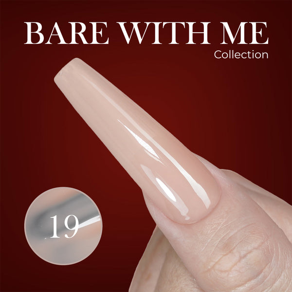Jelly Gel Polish Colors - Lavis J03-19 - Bare With Me Collection by LAVIS NAILS sold by DTK Nail Supply