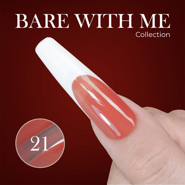 Jelly Gel Polish Colors - Lavis J03-21 - Bare With Me Collection by LAVIS NAILS sold by DTK Nail Supply