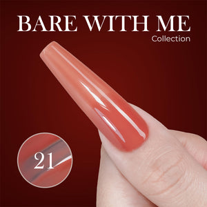 Jelly Gel Polish Colors - Lavis J03-21 - Bare With Me Collection by LAVIS NAILS sold by DTK Nail Supply