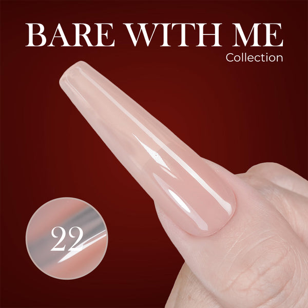 Jelly Gel Polish Colors - Lavis J03-22 - Bare With Me Collection by LAVIS NAILS sold by DTK Nail Supply