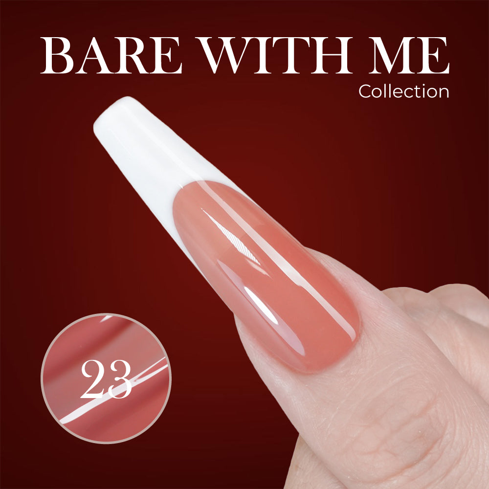 Jelly Gel Polish Colors - Lavis J03-23 - Bare With Me Collection by LAVIS NAILS sold by DTK Nail Supply