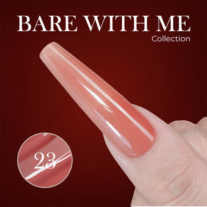 Jelly Gel Polish Colors - Lavis J03-23 - Bare With Me Collection by LAVIS NAILS sold by DTK Nail Supply