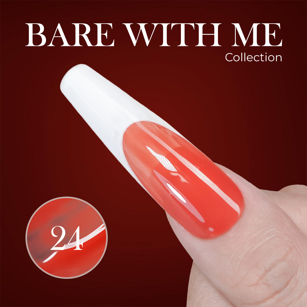 Jelly Gel Polish Colors - Lavis J03-24 - Bare With Me Collection by LAVIS NAILS sold by DTK Nail Supply