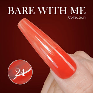 Jelly Gel Polish Colors - Lavis J03-24 - Bare With Me Collection by LAVIS NAILS sold by DTK Nail Supply
