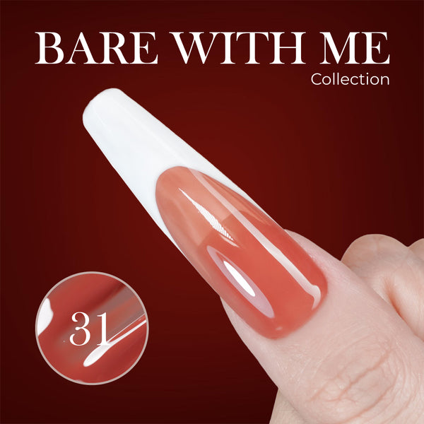 Jelly Gel Polish Colors - Lavis J03-31 - Bare With Me Collection by LAVIS NAILS sold by DTK Nail Supply
