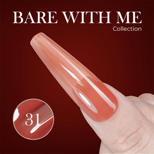 Jelly Gel Polish Colors - Lavis J03-31 - Bare With Me Collection by LAVIS NAILS sold by DTK Nail Supply