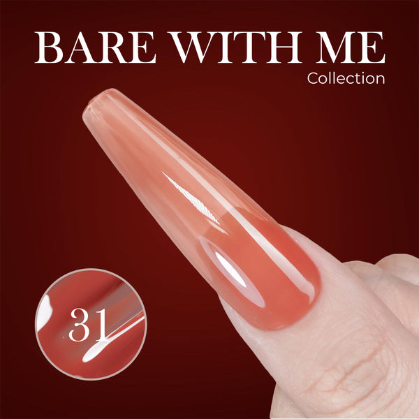 Jelly Gel Polish Colors - Lavis J03-31 - Bare With Me Collection by LAVIS NAILS sold by DTK Nail Supply