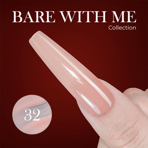 Jelly Gel Polish Colors - Lavis J03-32 - Bare With Me Collection by LAVIS NAILS sold by DTK Nail Supply